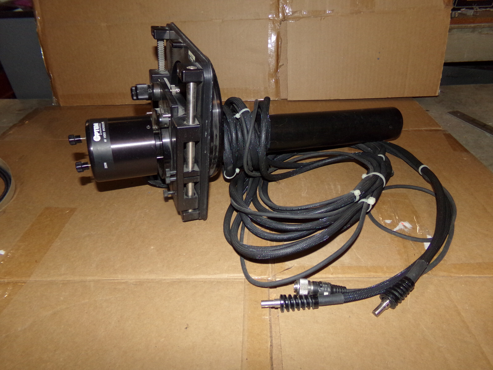 Optem International 28-90-77 Stage with 25-81-01 HF Video Microscope Electroglas