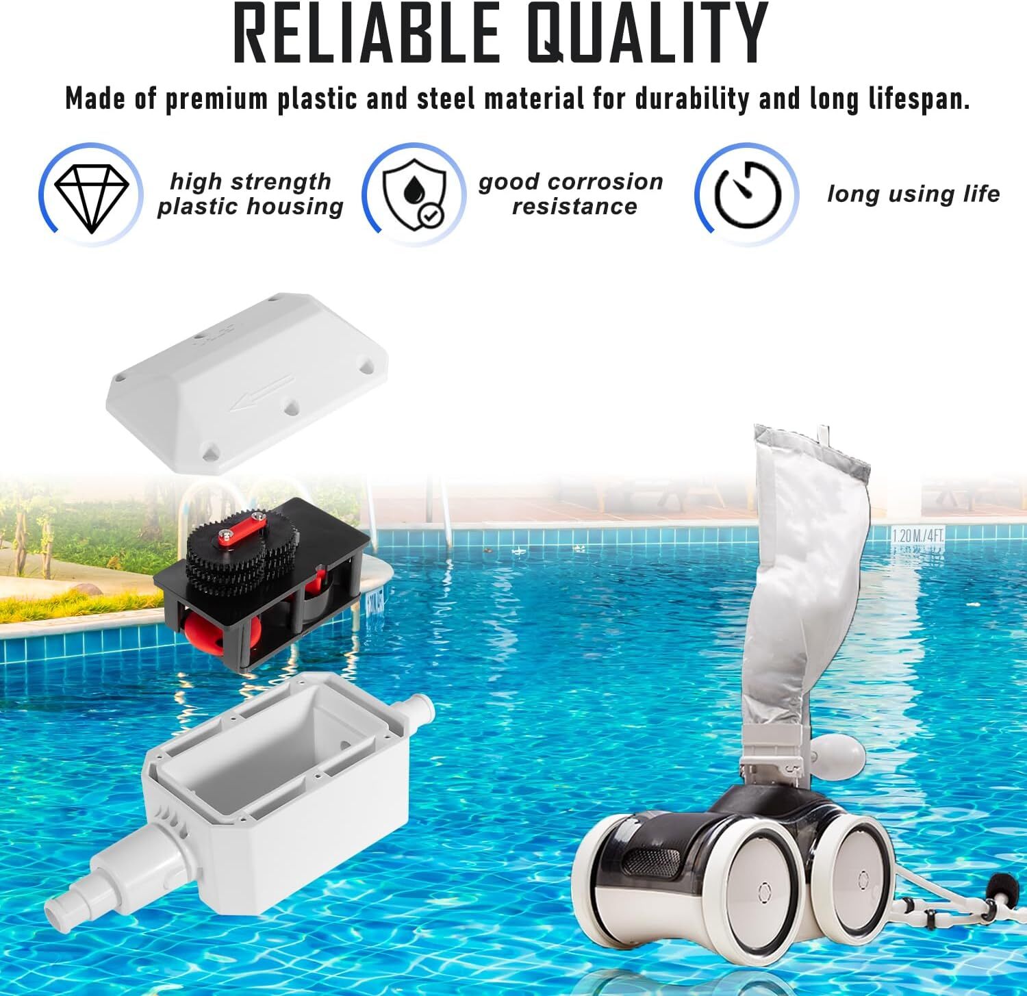 for Pentair E10 White Back-Up Valve Replacement Automatic Pool Cleaner