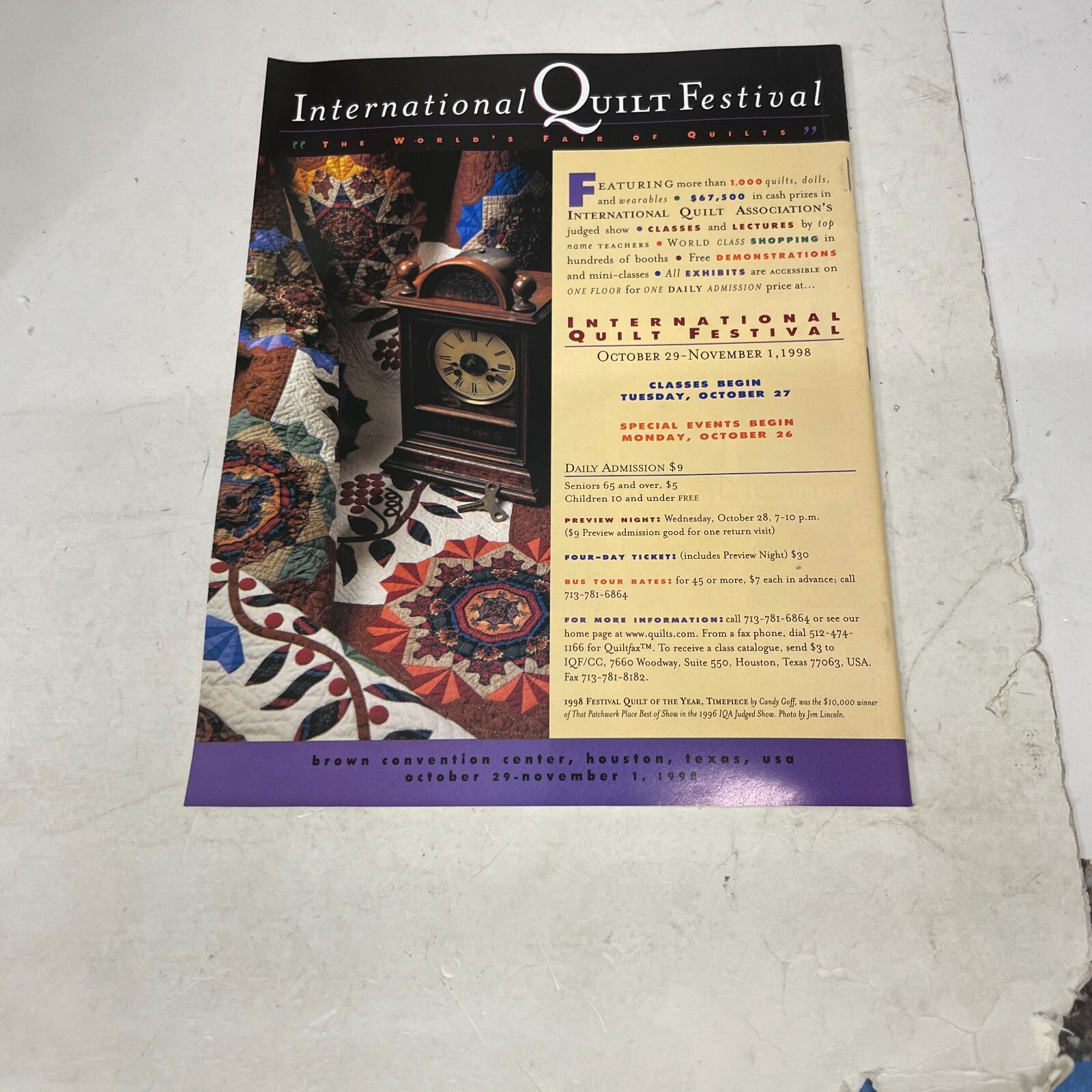 Quiltmaker Magazine July/August 1998 #62 back issues Quilting
