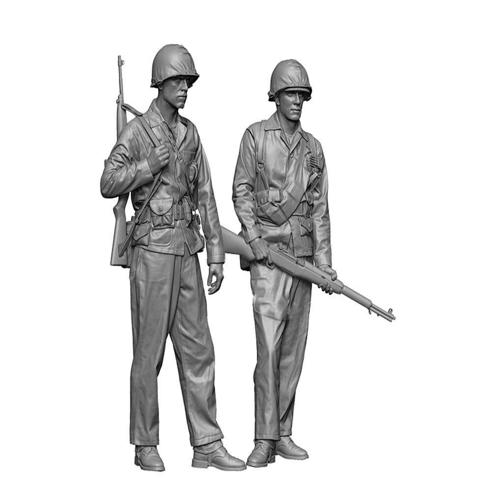 Unpainted 1:35  Resin Model Modern gun 2pcs 5998K