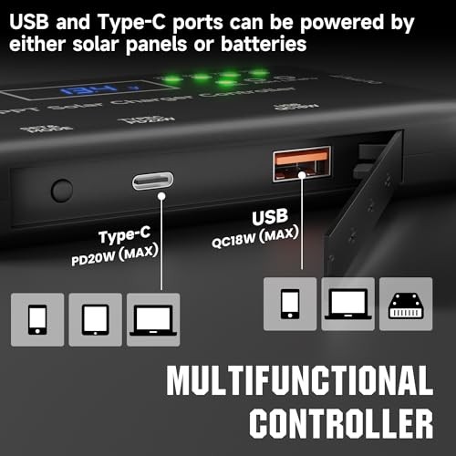 Solar Charge Controller 12V 10A - MPPT - Solar Panel Charge Controller 10A MPPT