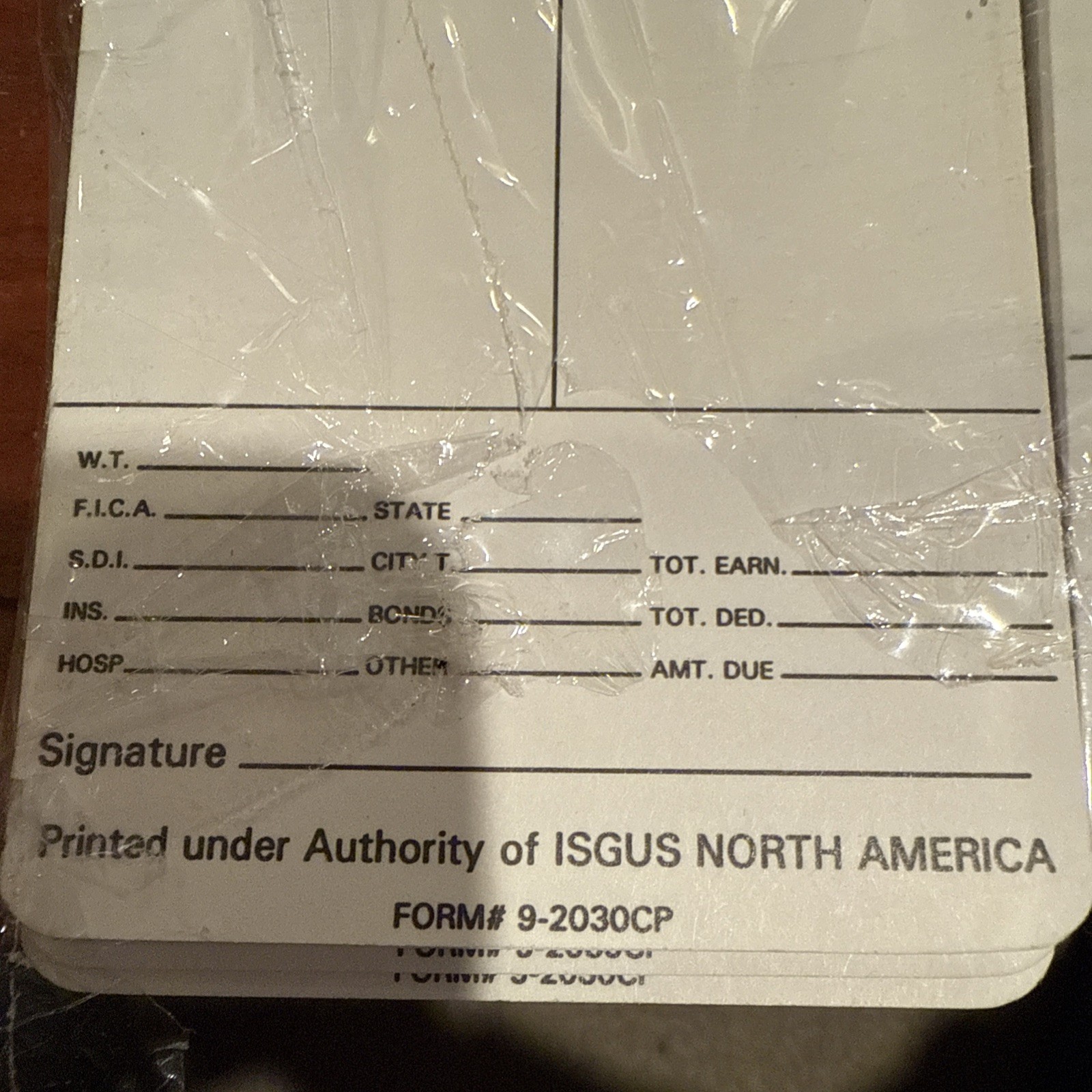 Isgus Time Clock Punch Cards Approx 200 Cards