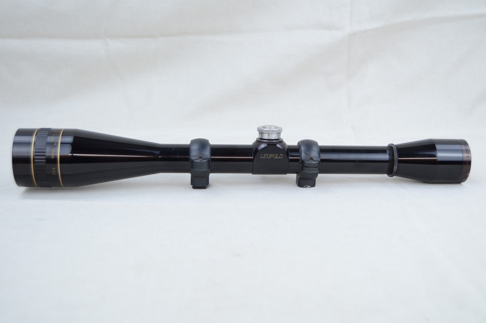 Leupold 24x Fixed Power Target Rifle Scope Gloss Black Target Dot Reticle