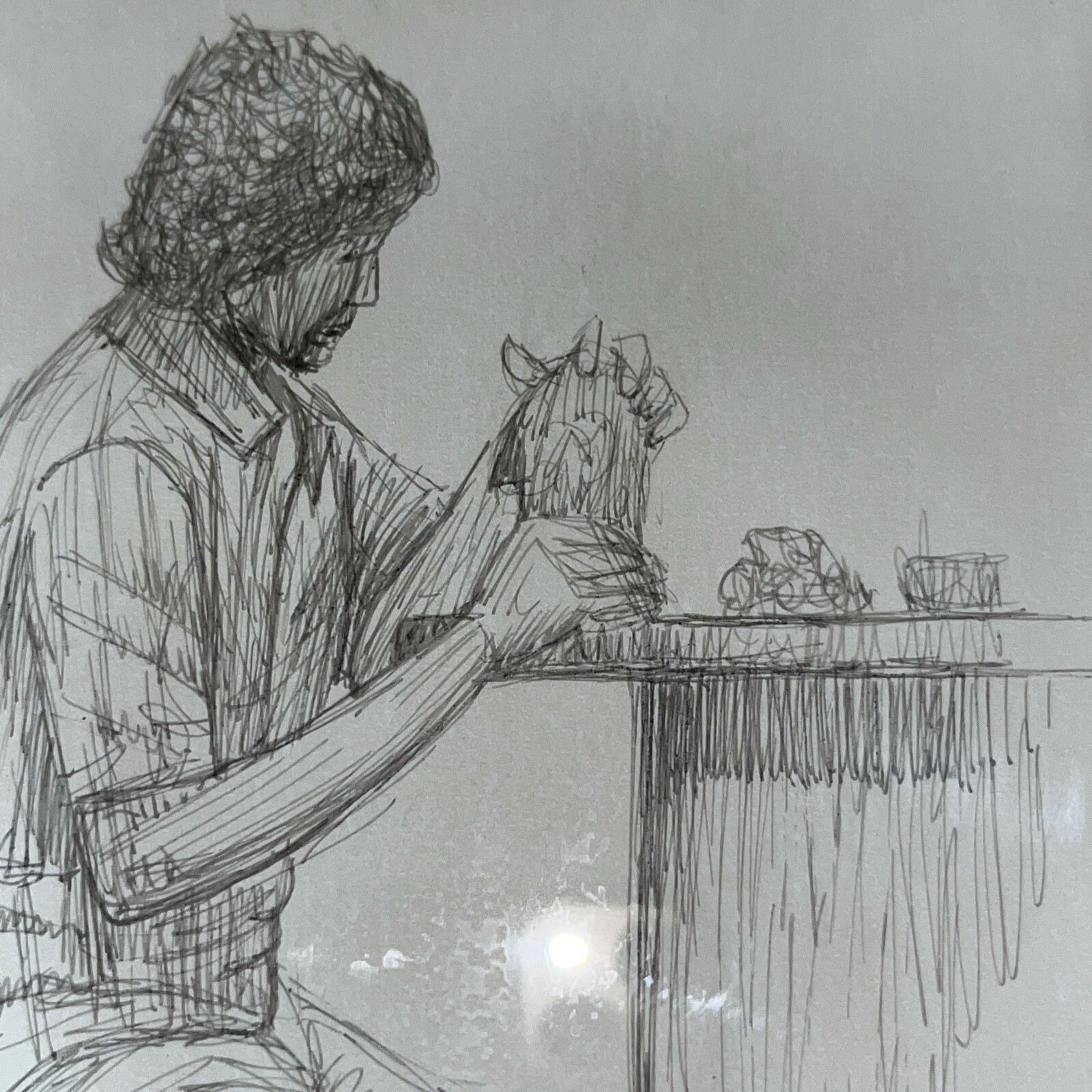 Anthony Cardoso Drawing 1973 Framed Signed Rare Original