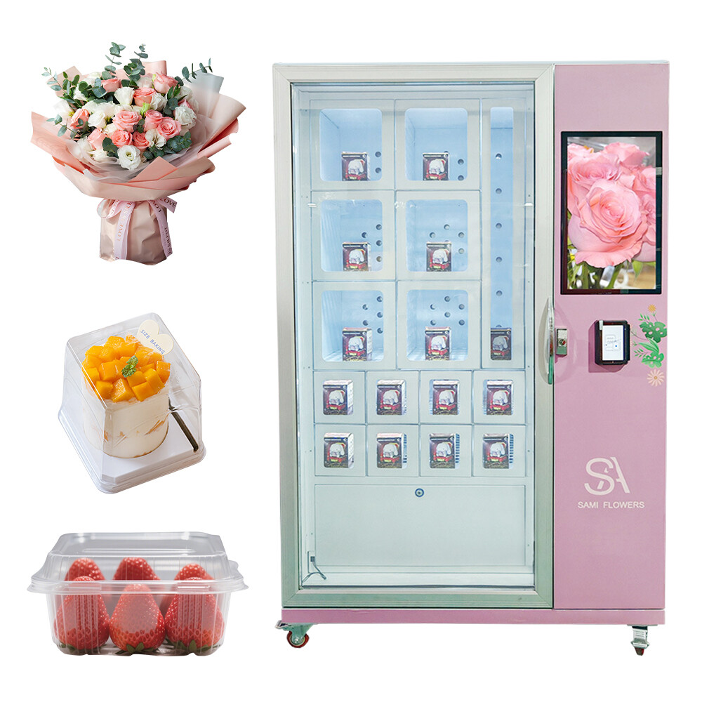 Automatic Vending Machine Refrigerator Large Flower Boxes with Touch Screen