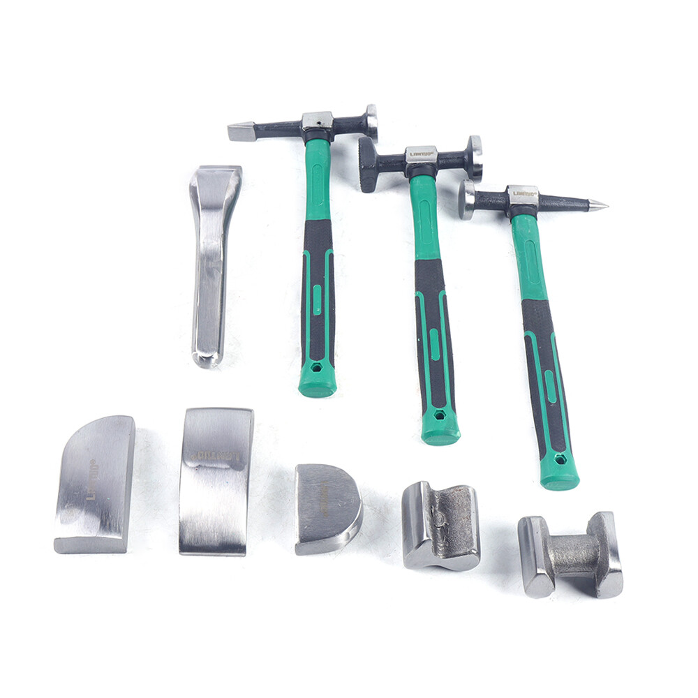 9 Pcs Auto Body Panel Fender Hammer Dolly Set Sheet Metal Repair Tool Kit New