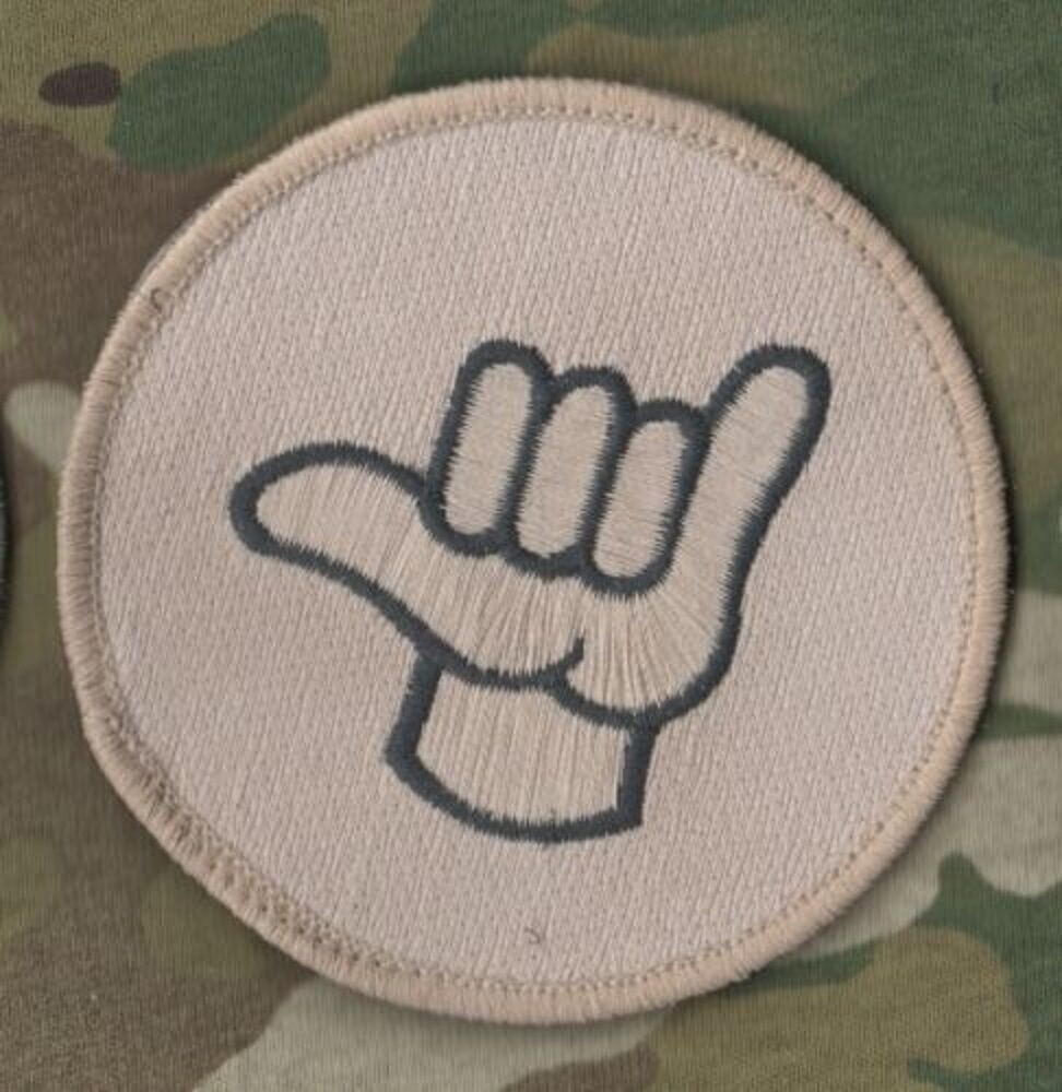 NATO ISAF AFSOC CCT COMBAT CONTROL TACP JTAC vêlkrö PATCH: Hang Loose Shaka Sign
