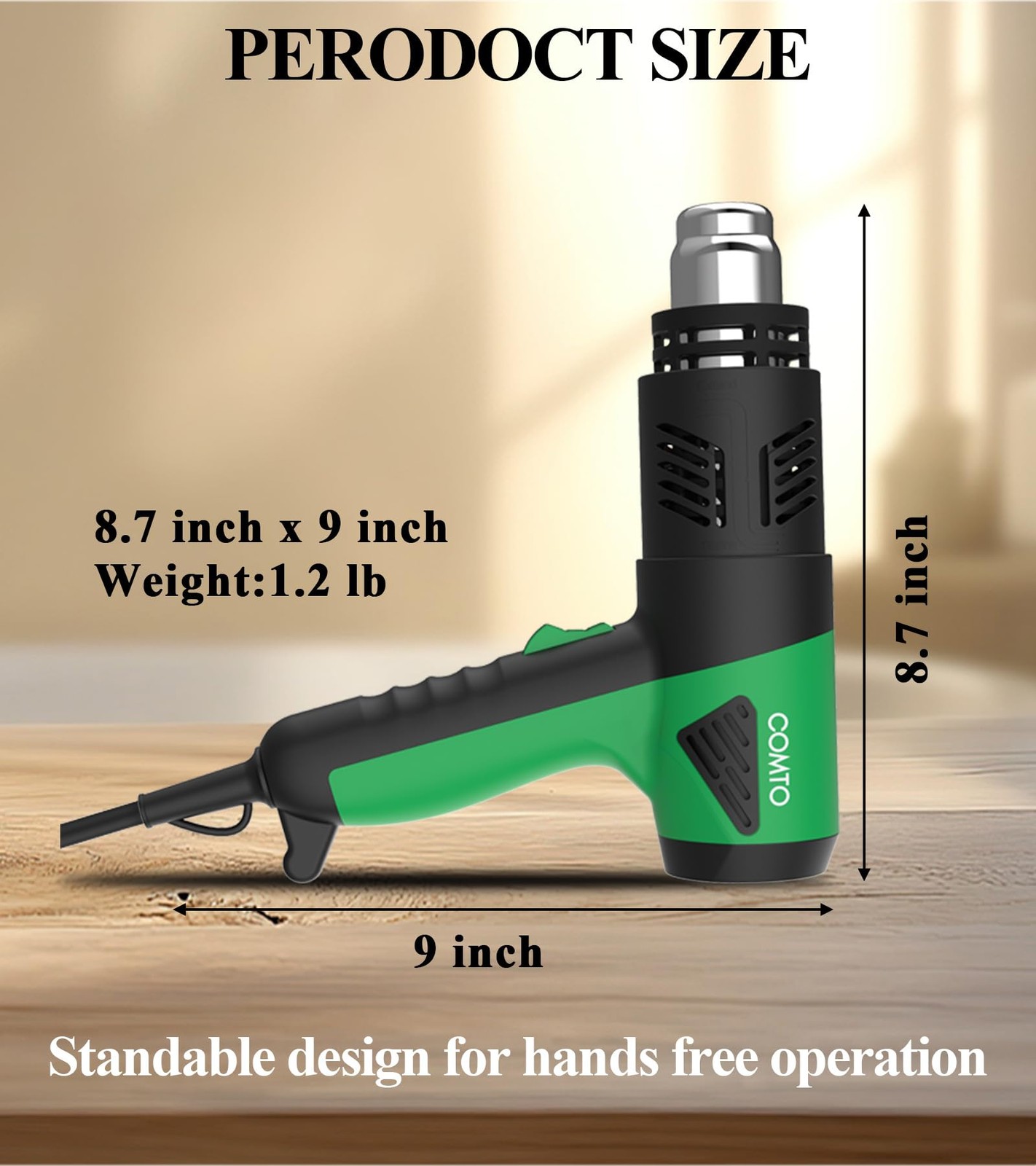 New Best 1800W Heat Gun with LCD Digital Display Variable Temperature Control