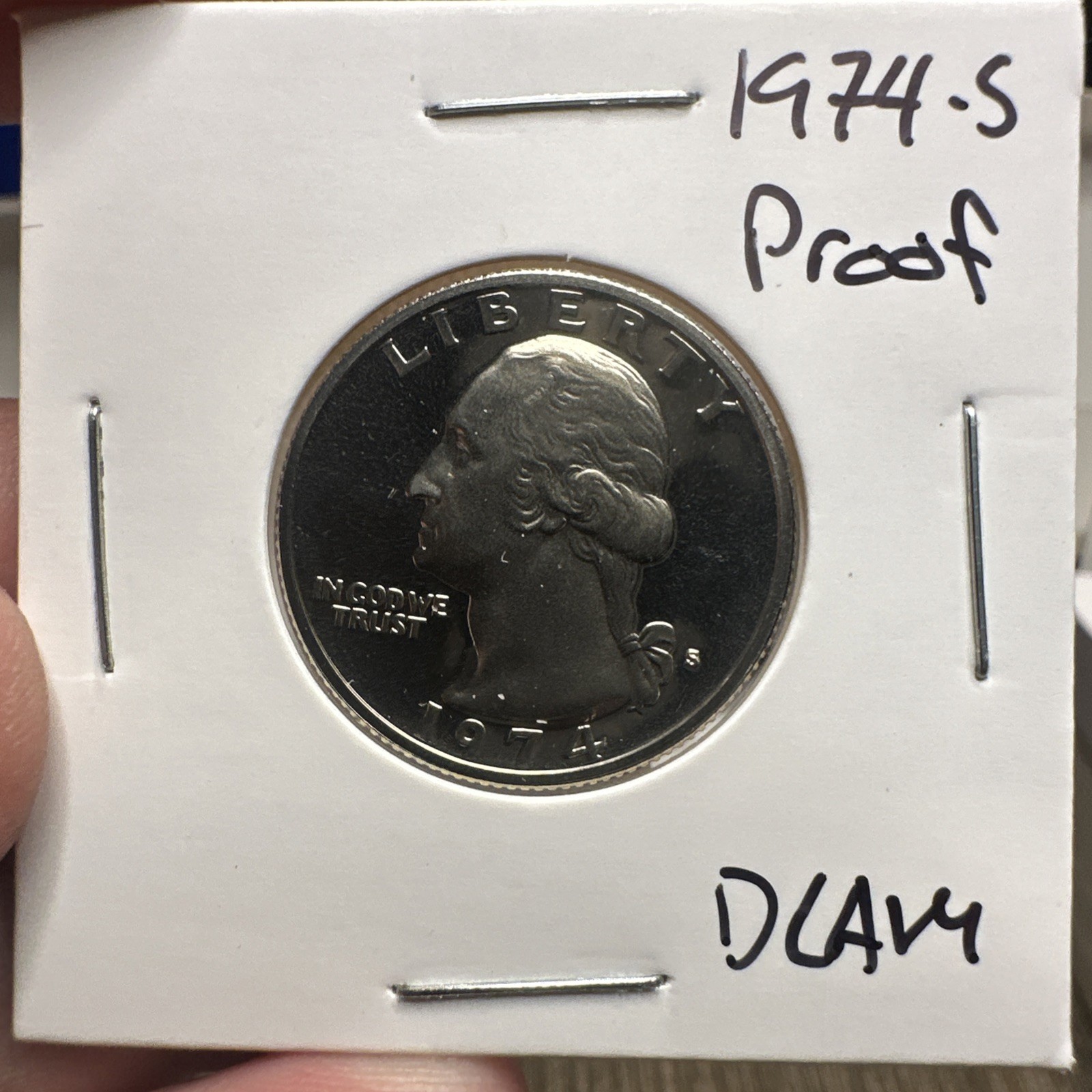 1974 S Gem Proof DCAM Washington Quarter - CN-Clad