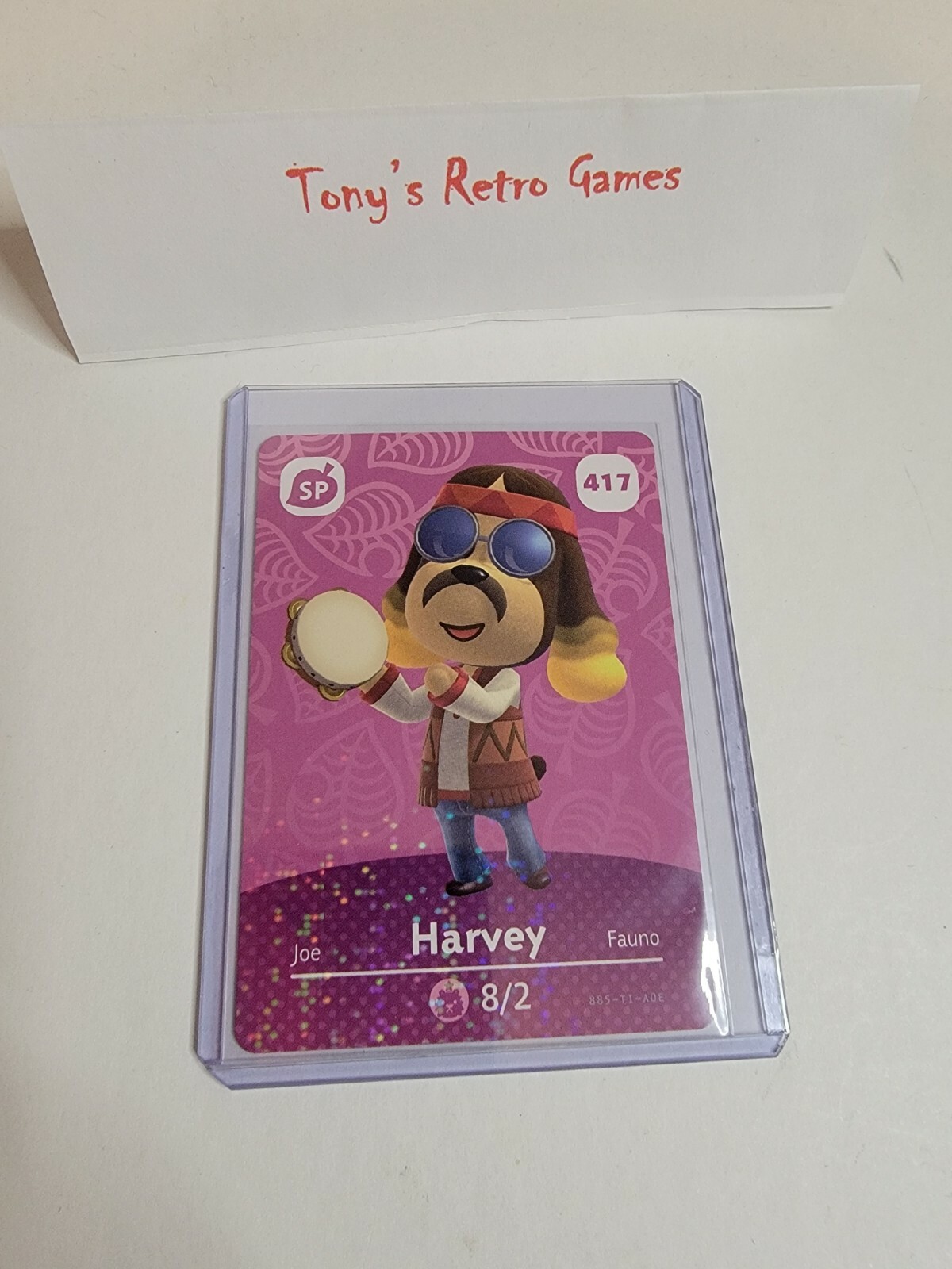 !WINTER SALE! HARVEY # 417 Animal Crossing Amiibo Card NINTENDO SERIES 5 MINT!