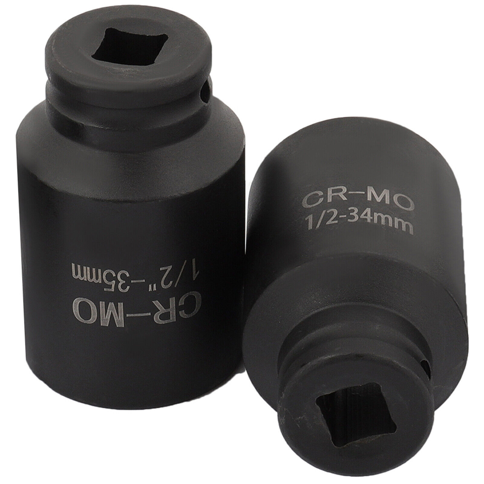 5Pcs Deep Impact Socket Set 1/2"Drive Metric Axle Hub Nut Socket 33-38mm 6-Point
