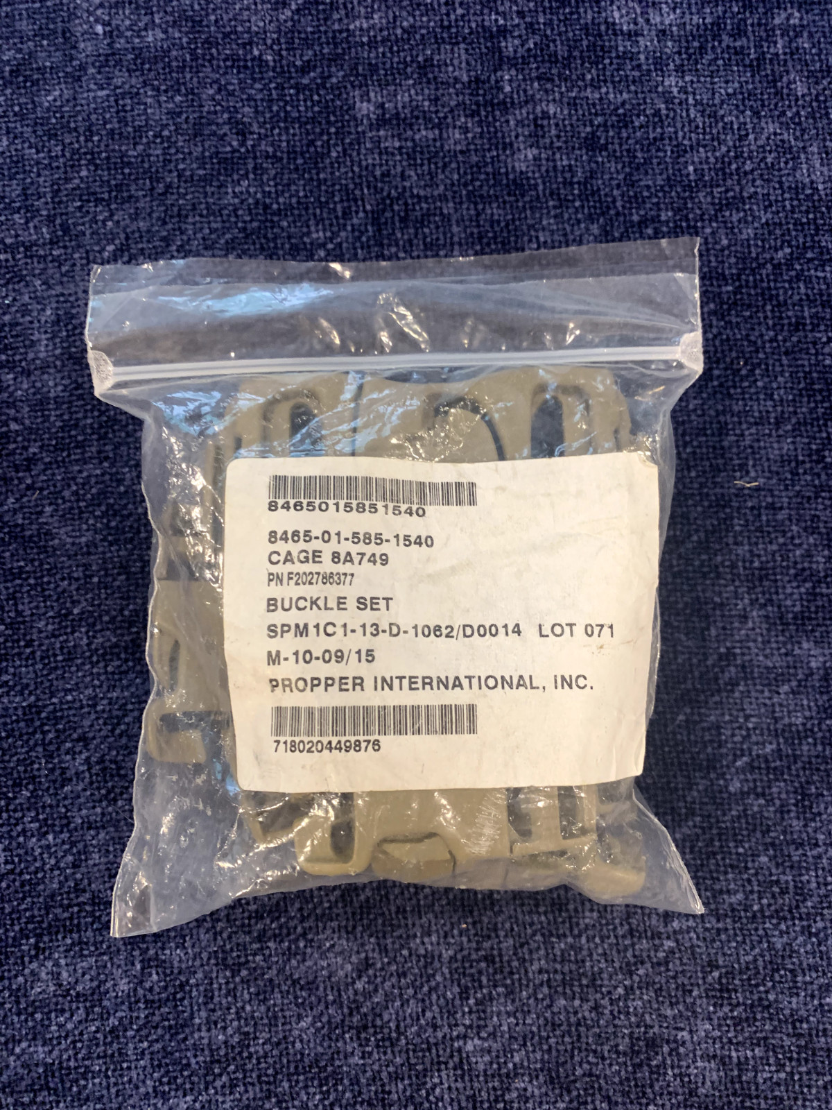 New Never Used Army Tan Tactical Buckle Replacement Set