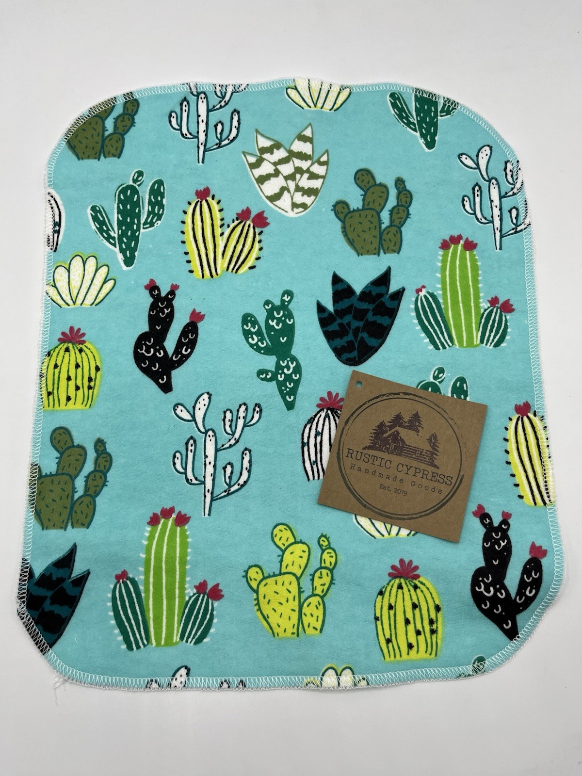 NEW unpaper towels cloth 12 reuseable wipes Desert Cacti Cactus