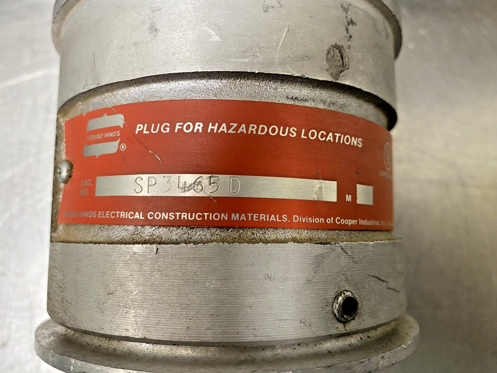 Eaton Crouse-Hinds Plug SP3465D 30A, 480V, 3W, 4P