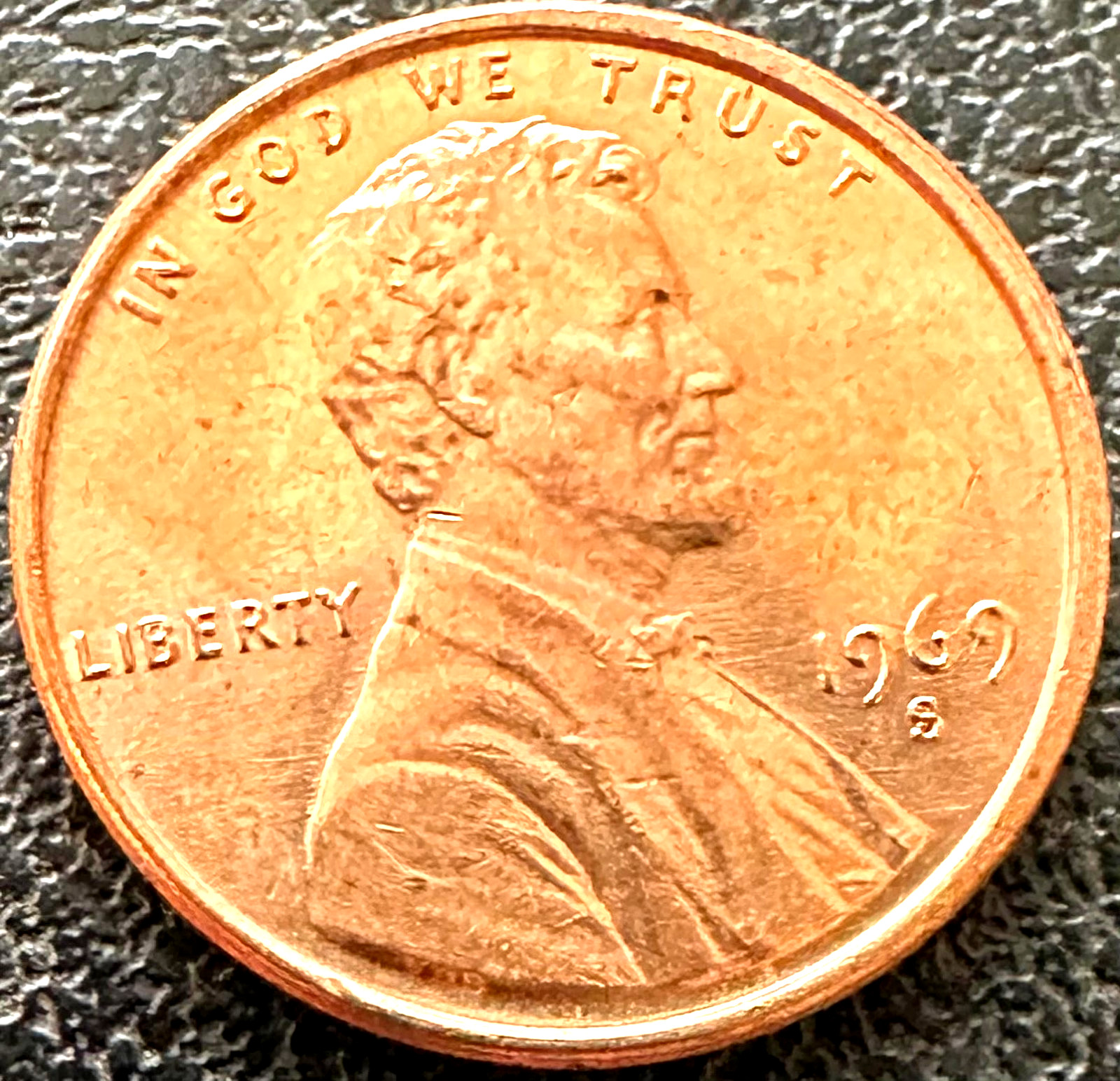 UNITED STATES 1969 - S SAN FRANCISCO MINT 1c UNCIRCULATED LINCOLN MEMORIAL PENNY