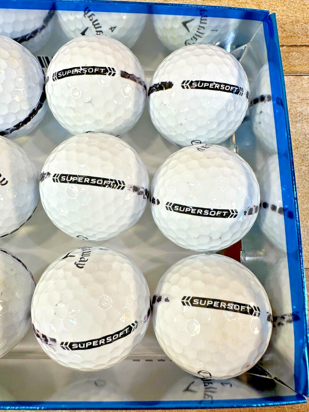 CALLAWAY SUPERSOFT 38 COMPRESSION WITH PUTTING LINE GOLF BALLS 12PK ⛳AAA⛳