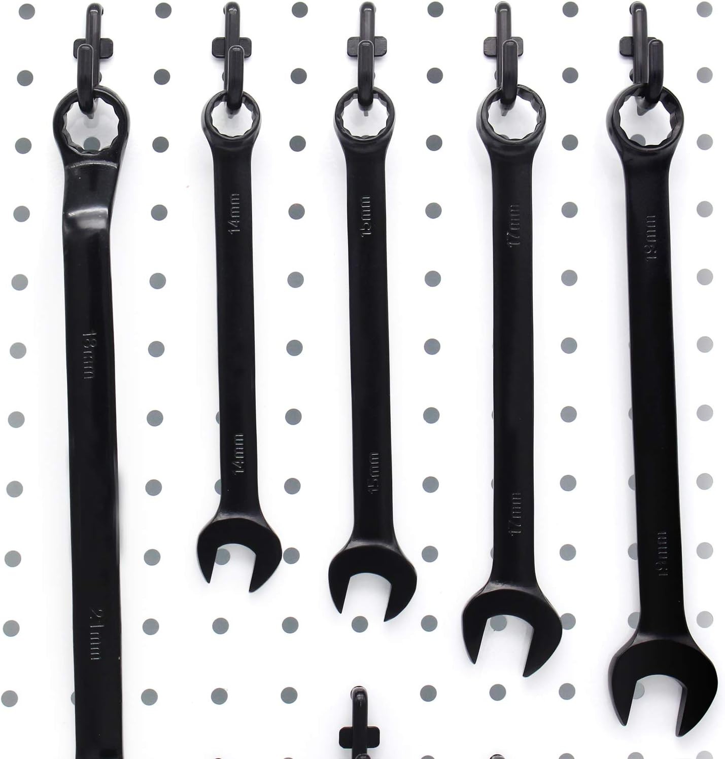 Pegboard Hooks Kit Pegboard J Hook Assortment 100PK Black Peg Hooks