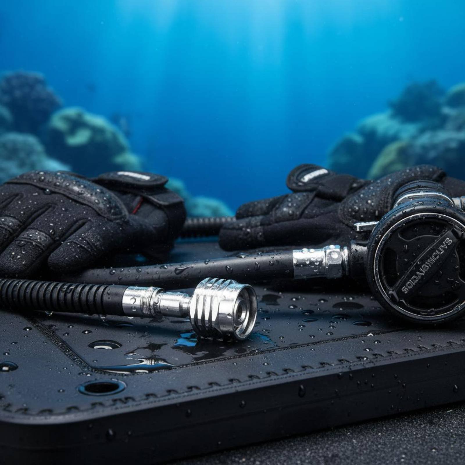 Dive Gear Fitting Quick Disconnect Lightweight Dive Gear Fitting Connector