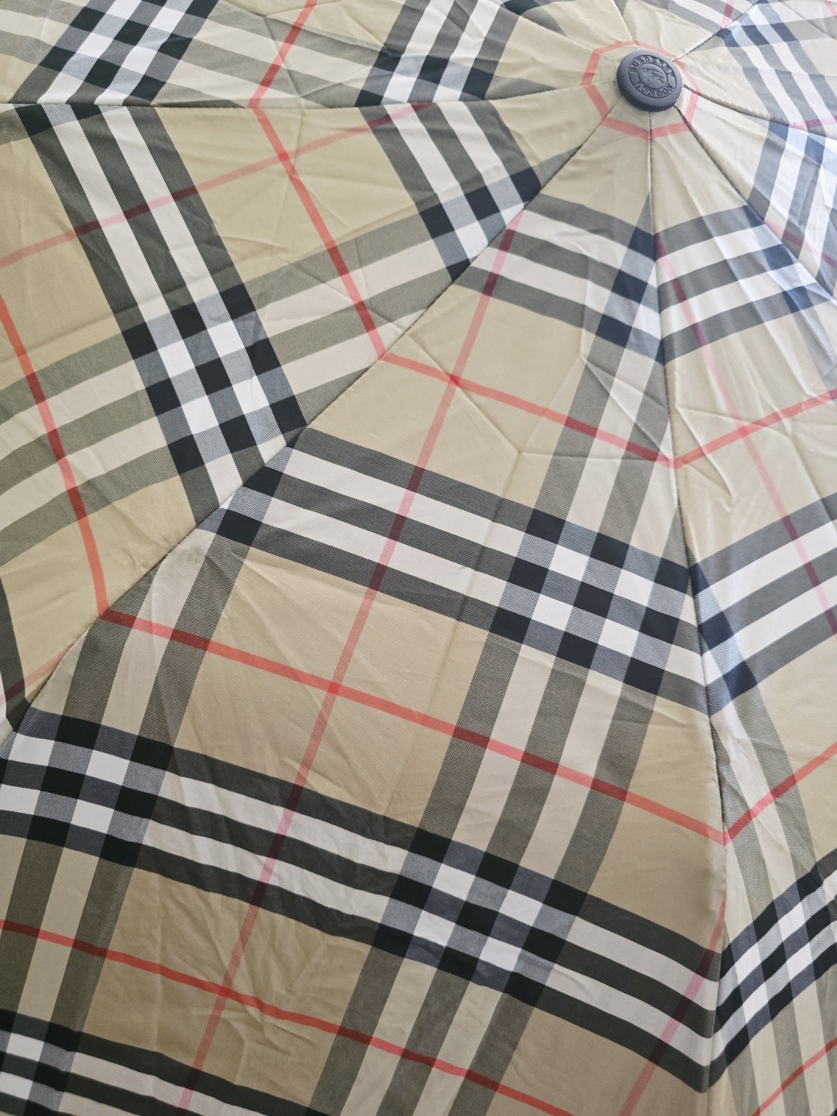 Burberrys Folding Umbrella Nova Check Classic Beige