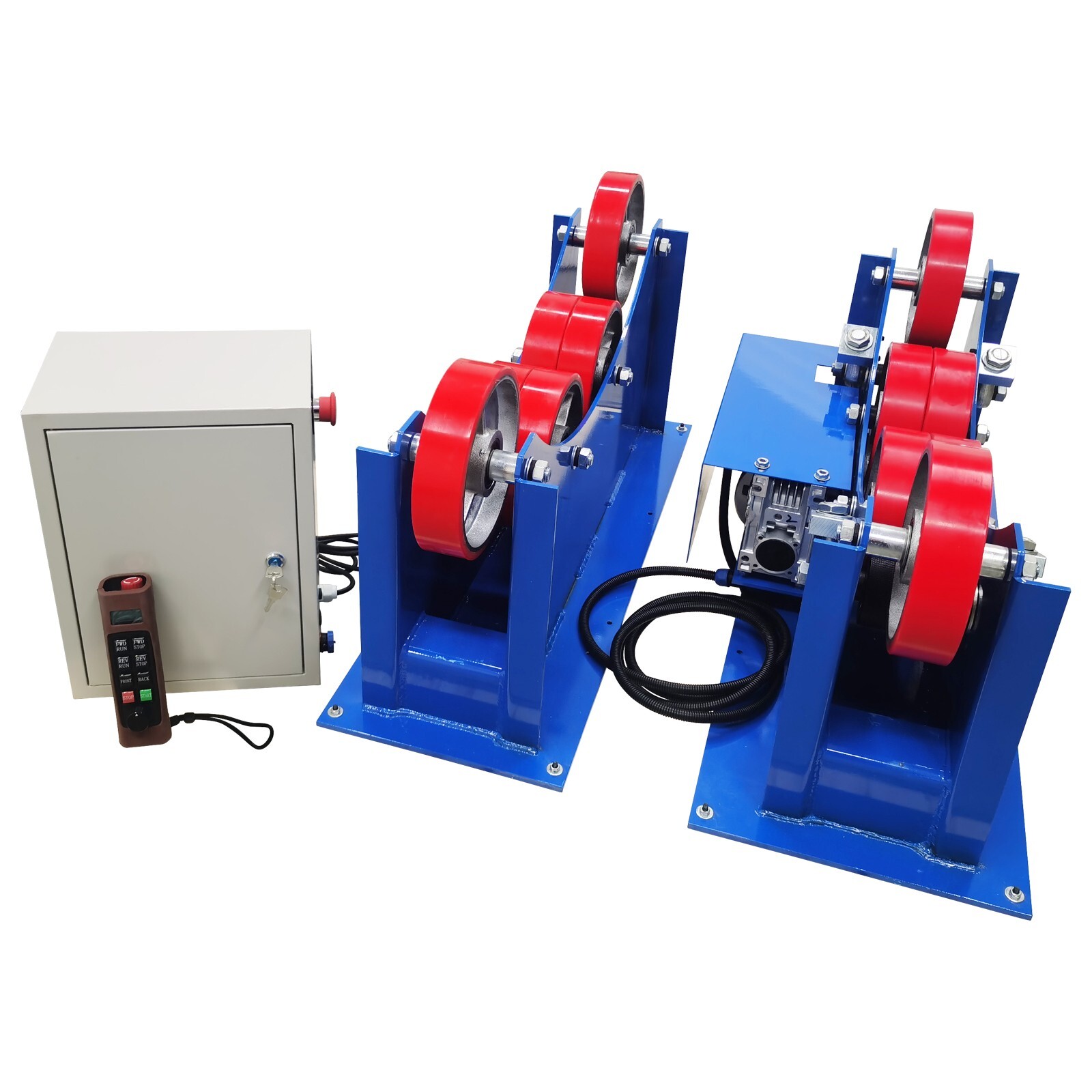 TPU Wheel Welding Turning Rolls Remote Control Digital Display Roller Frame 3T