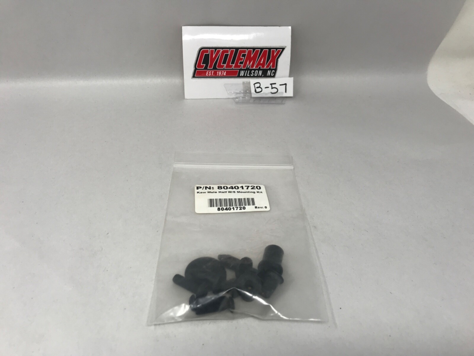 80401720 GENUINE KAWASAKI MULE PRO PLASTIC HALF WINDSHIED HARDWARE ONLY NOS