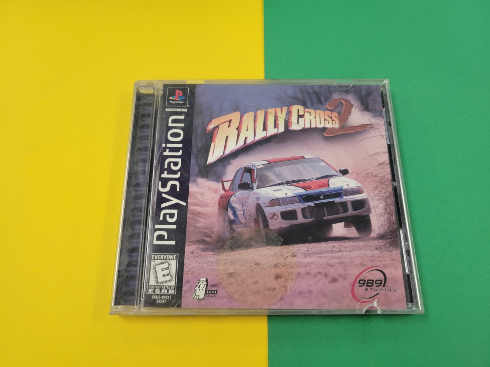 PS1 Rally Cross 2 (Sony PlayStation 1, 1998) Case And Art Only