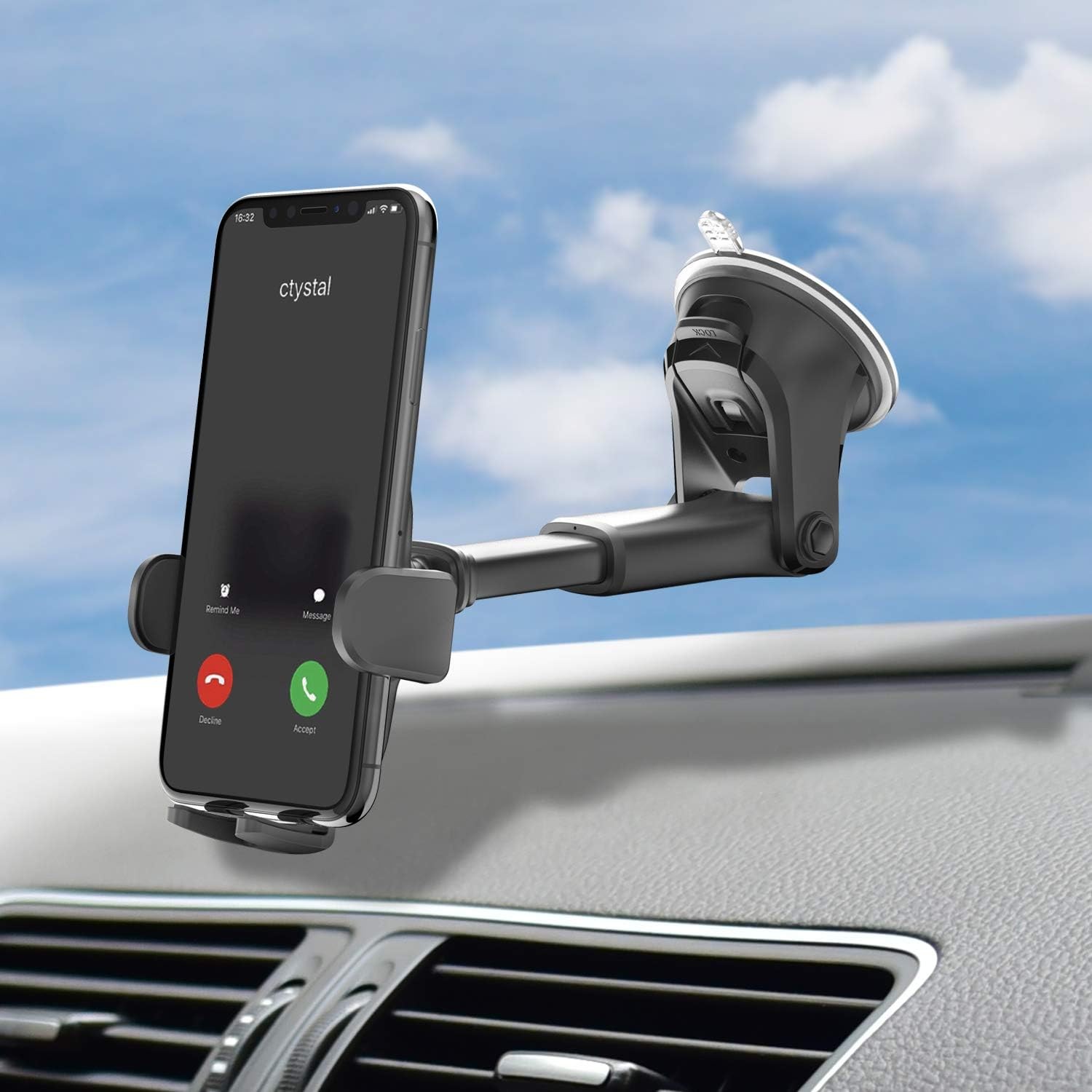 OQTIQ Replacement Suction Cup Mount Part, with Dashboard Black