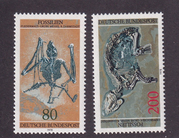 Bundesrepublik MNH ** 974-5 Scott 1275-6 Fossils