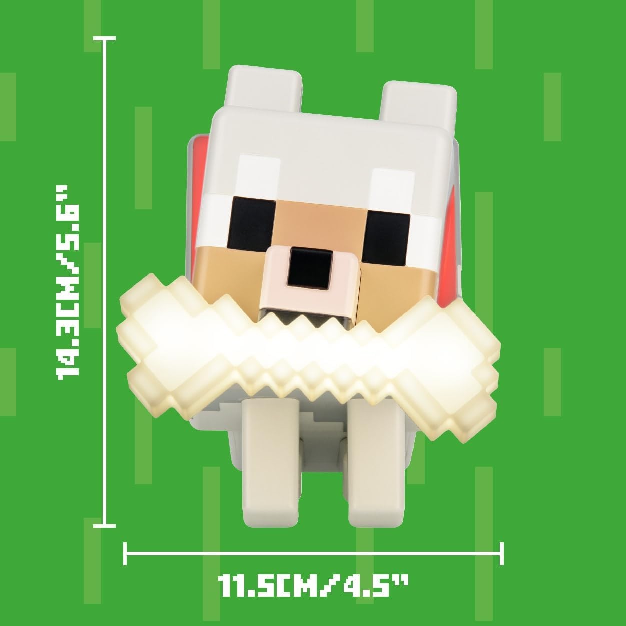 Minecraft Wolf GloBuddies 3D Colour Changing Light, Officially