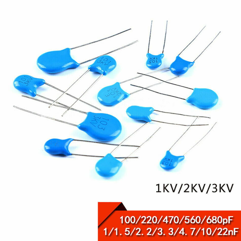 High Voltage Ceramic Capacitors 1KV 2KV 3KV 101 102 103 152 221 222 223 471 472