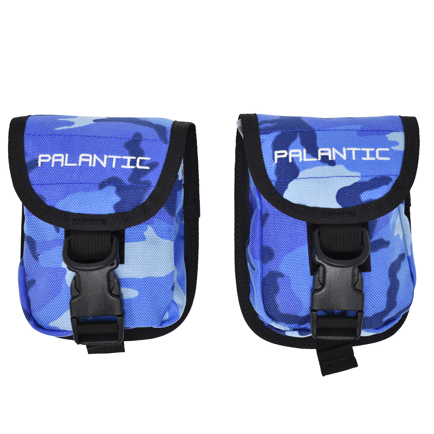 Palantic Camo Blue Weight Pouch Pair – 5lb Capacity, QR Buckles