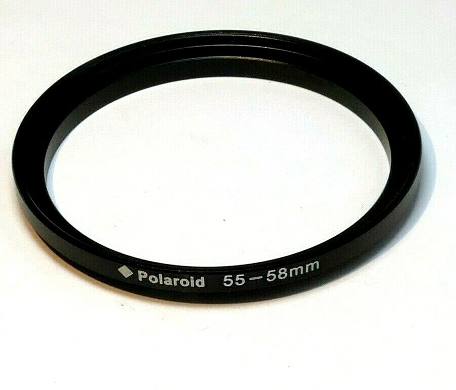 Polaroid 55mm to 58mm ring Metal adapter threaded step-up