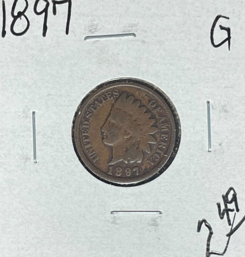 1897 INDIAN HEAD CENT ~GOOD ~NICE COIN~