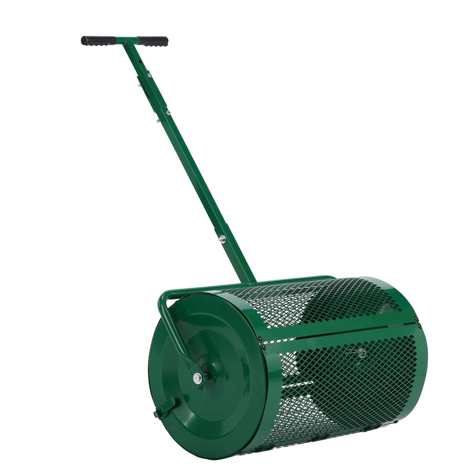 Compost Spreader with Adjustable Handle,24"Wide,Lawn and Garden Peat Moss Roller
