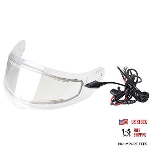 Heated Shield Anti Fog Visor for Model-129 Snowmobile Snowboard Ski Full Face