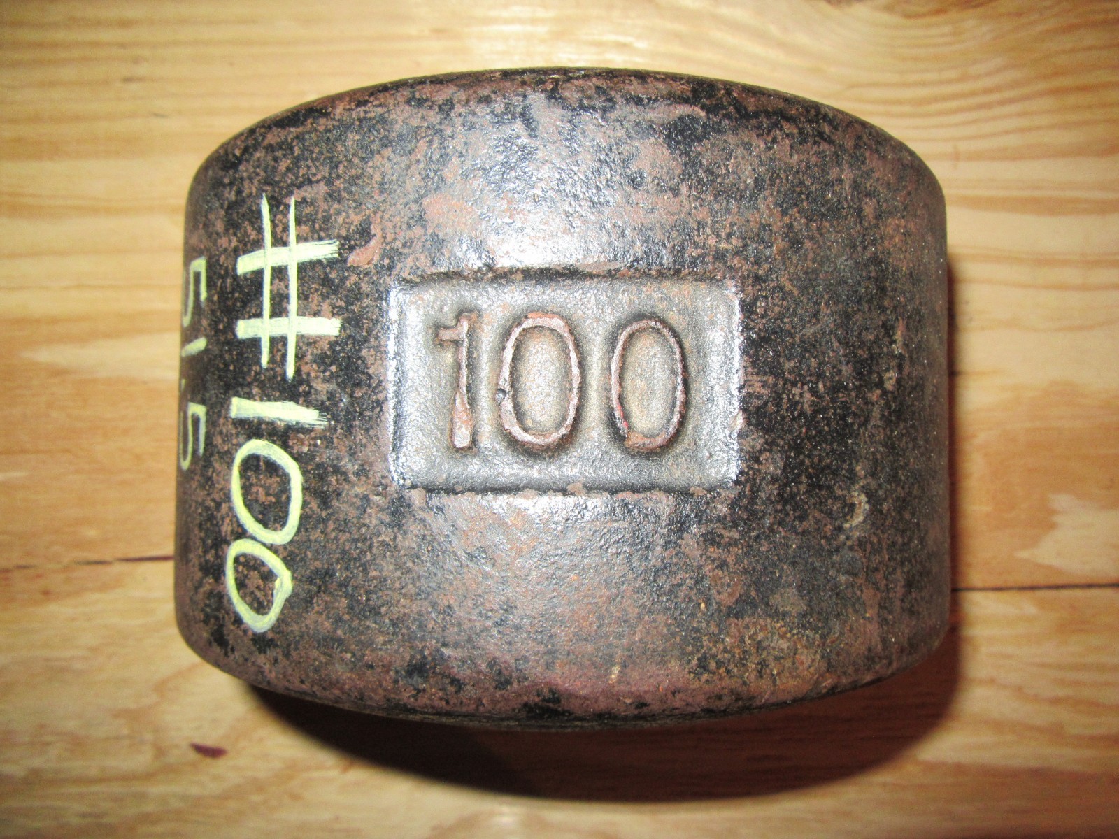 YORK FATMAN Roundhead Half 100 Pound Blob Grip Number Side 1st Generation