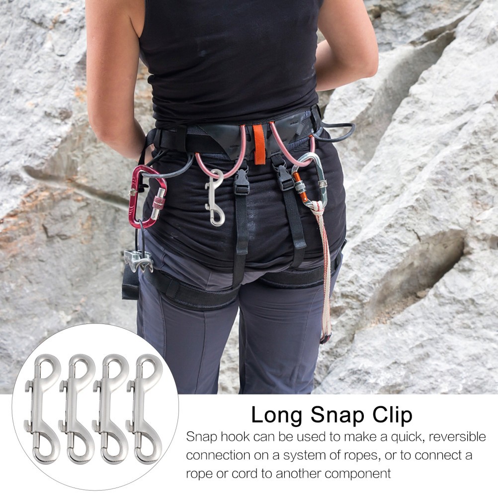 Heavy Duty Double Ended Trigger Hook Clips 4 Pcs for Various Uses
