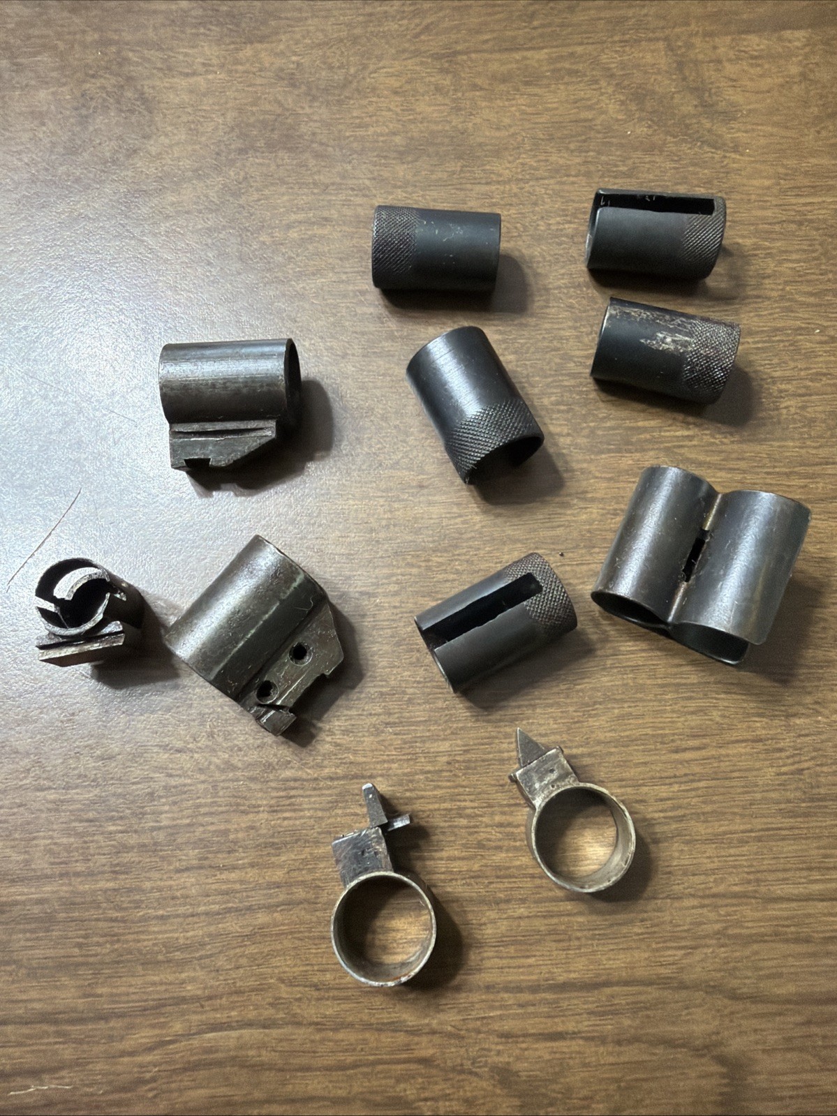 Vintage Rifle Front Sight Hoods & Collars From Gunsmith Estate 11 Piece Part Lot