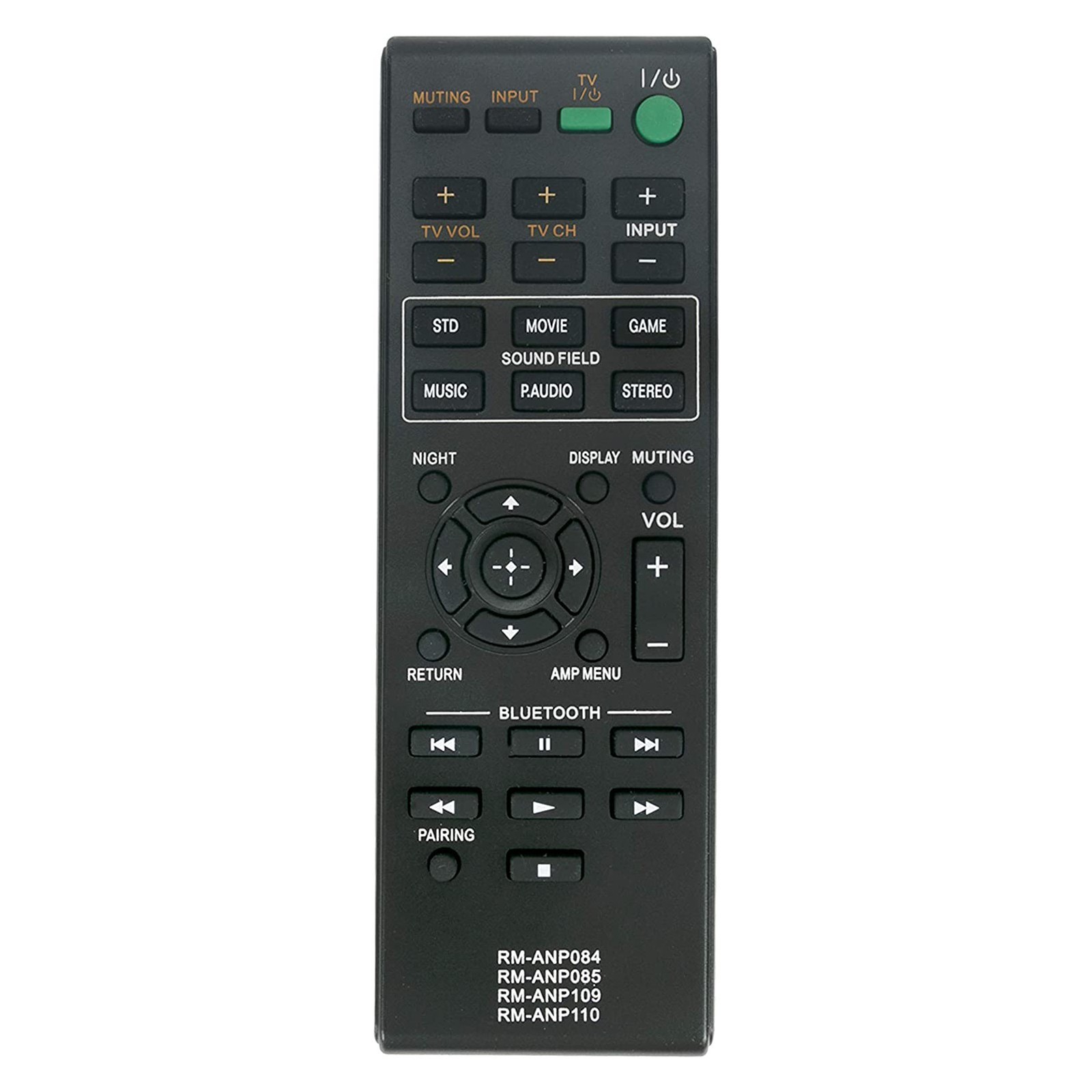 RM-ANP084 Replace Remote Control fit For Sony Sound Bar HT-CT260 HT-CT260H