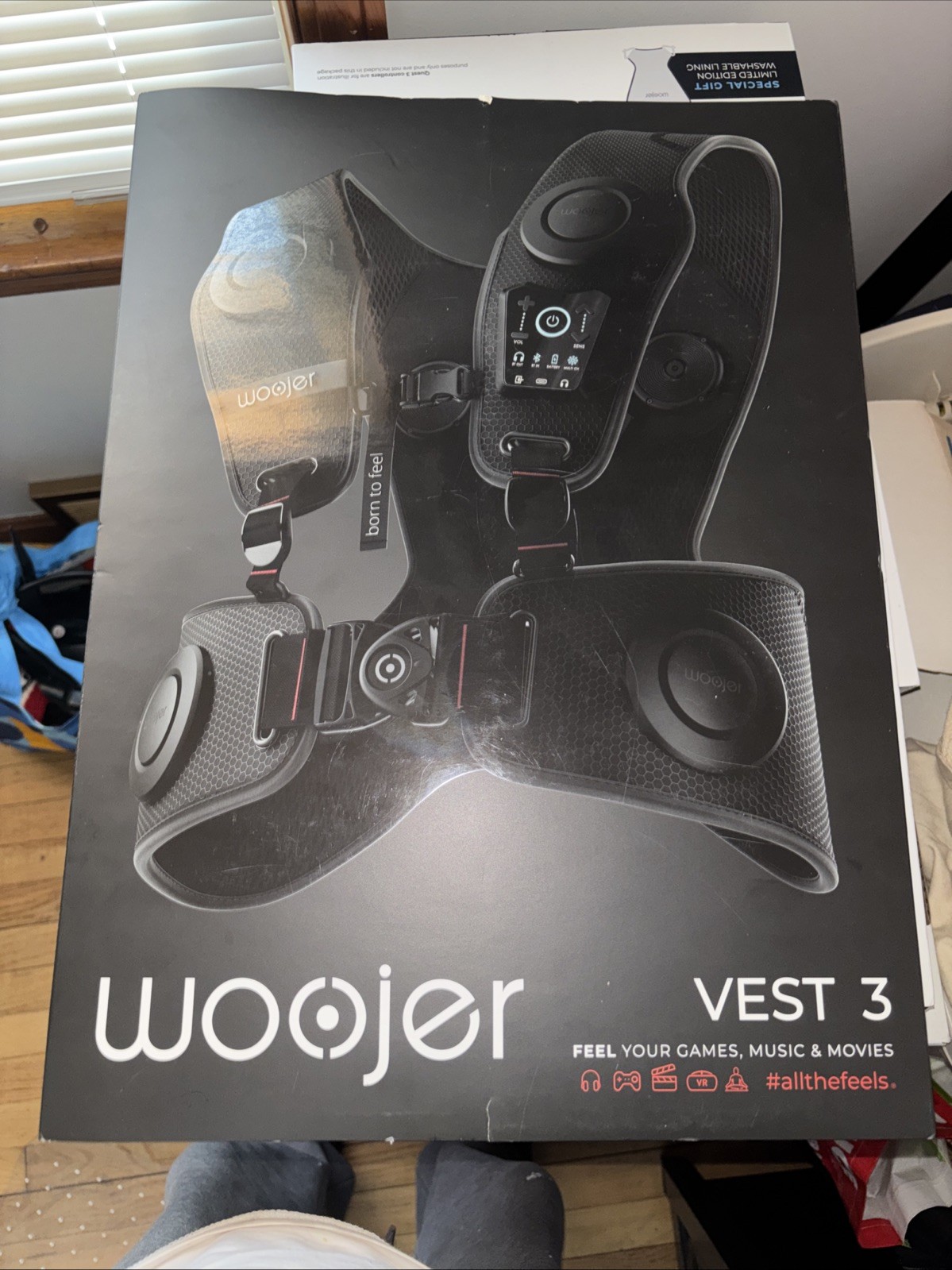 Woojer - Haptic Vest 3 for Games, Music, Movies, VR and Wellness. - Black