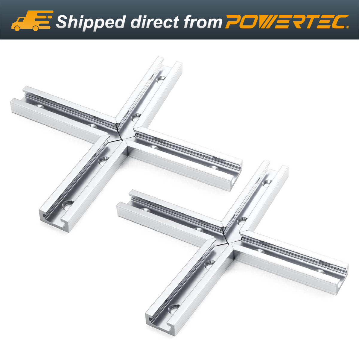 DuBois 51016-P2 3" T Track Intersection Kit with Predrilled Mounting Holes, 2Set