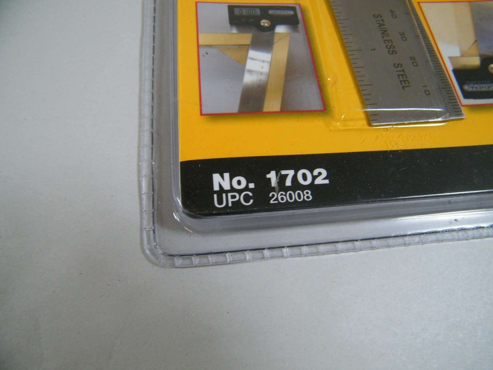 ULTRATECH GENERAL PRO-ANGLE 6" DIGITAL PROTRACTOR 0-180 DEGREES NO. 1702, NEW