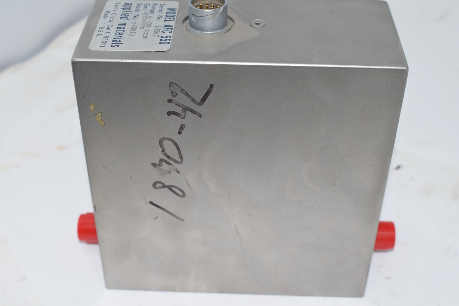 Applied Materials AFC-550 Mass Flow Controller 6-300 sccm Hydrogen 648810