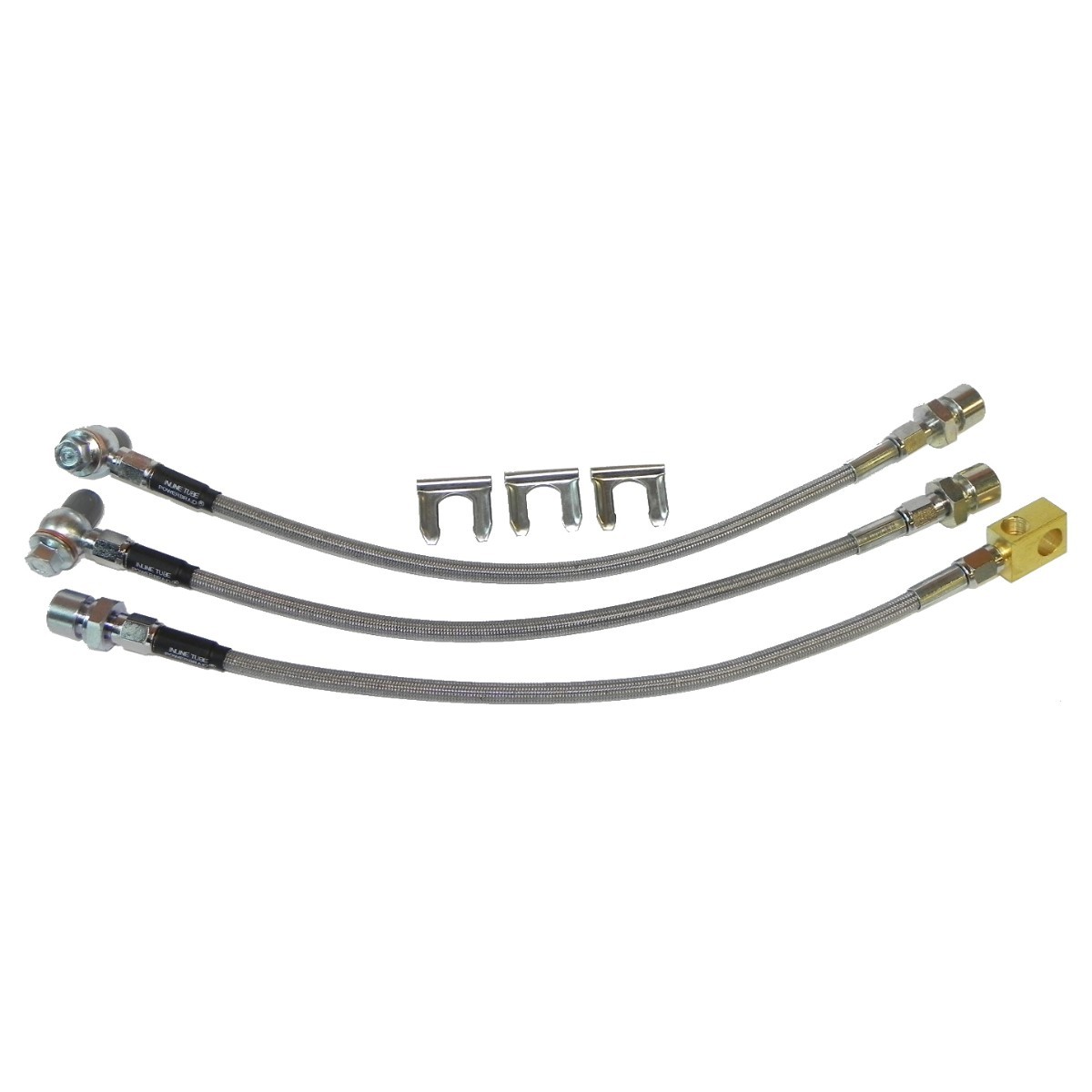 Stainless Brake Hose Kit With Hardware 1970-78 Chevrolet Camaro Pontiac Firebird