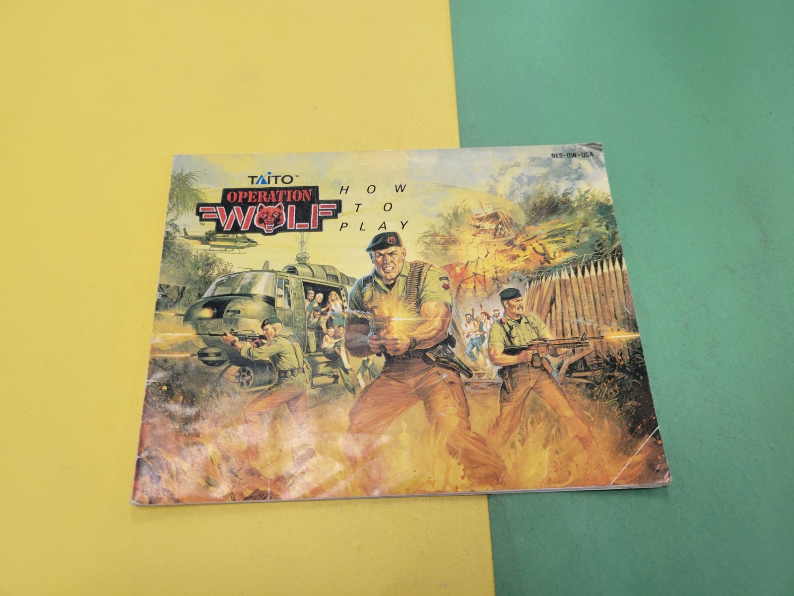 Nintendo NES Manual Only Operation Wolf