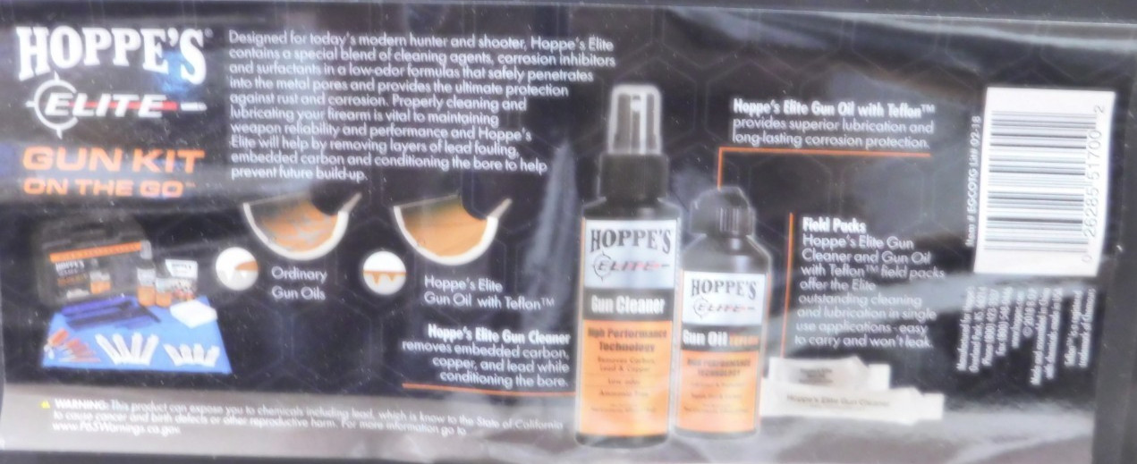 Hoppe's Elite Gun Care On-The-Go Cleaning Kit-EGCOTG