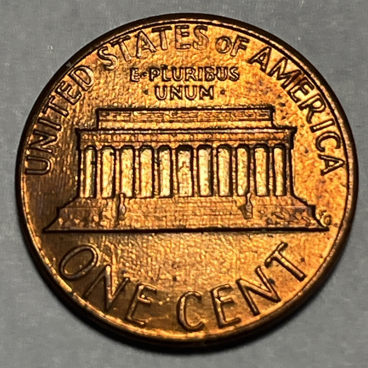 1984 Penny Error Long Die Crack Though Date & Strike Through Error Grease UC