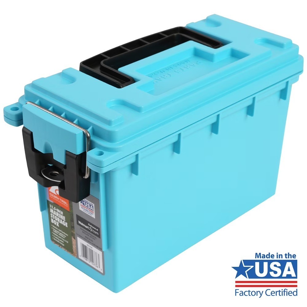 Waterproof Marine Storage Box with Secure Lid for Fishing and Boating Gear