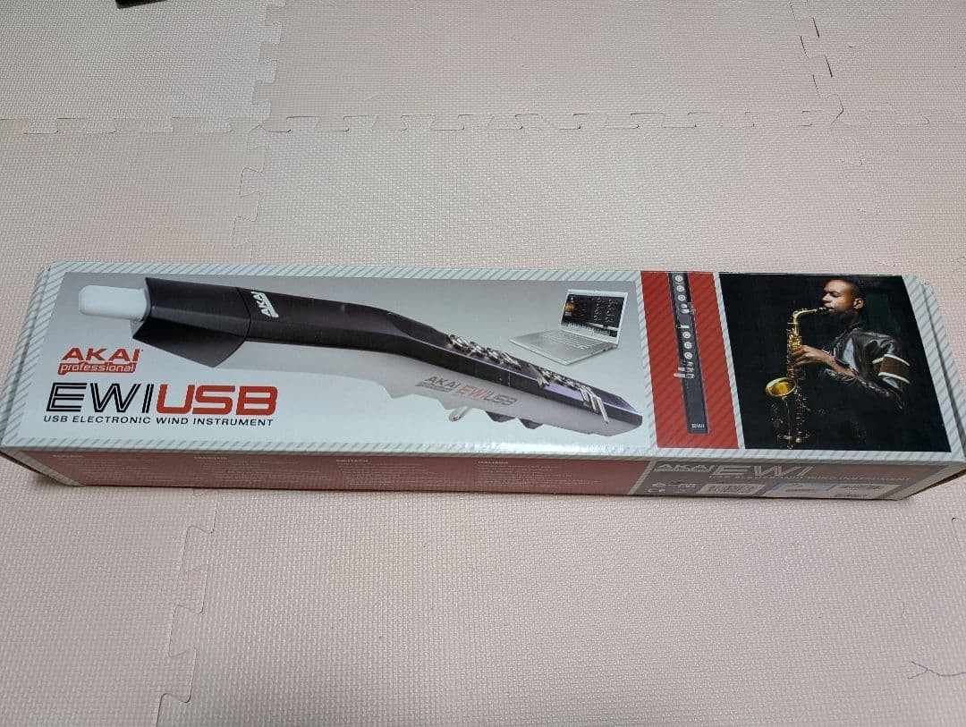 AKAI EWI USB Wind Controller MIDI Synth Tested Working w/ Strap