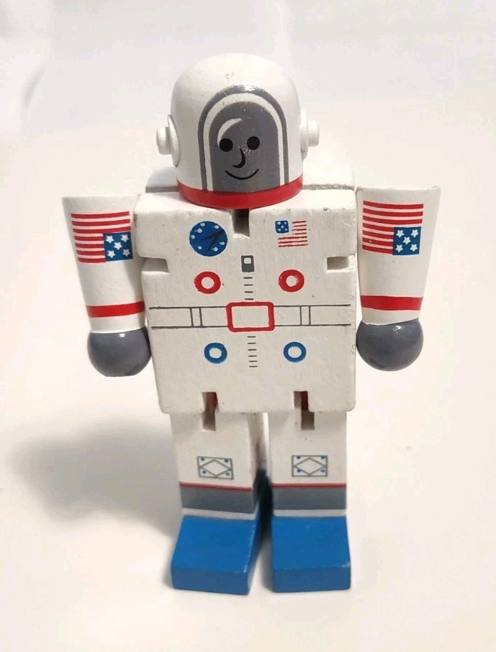 Classic Wood Astronaut Decor - 4.5" NASA Space Figure Ty43